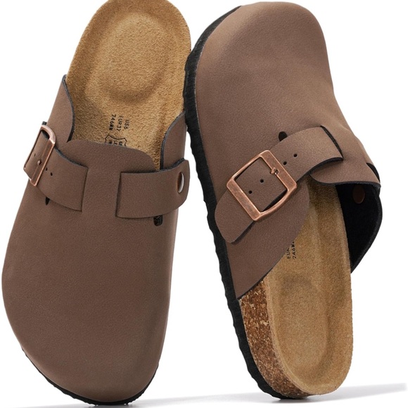 Project Cloud Shoes - NWOT: PROJECT CLOUD Brown Slip-On Clogs with Buckle Size 11